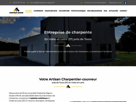 Charpente Raguin : charpentier couvreur à Monts près de Joué-lès-Tours (37)