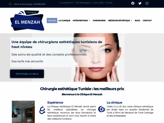 Clinique Esthétique en Tunisie pour patients français