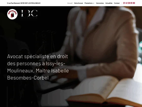 Consultez le site de Maître Isabelle Besombes-Corbel