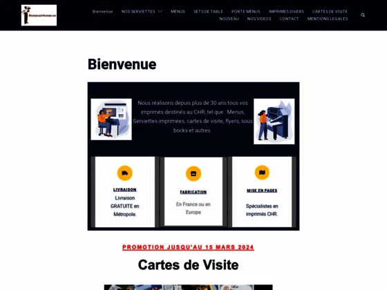 Spécialiste des imprimés CHR depuis 1991.