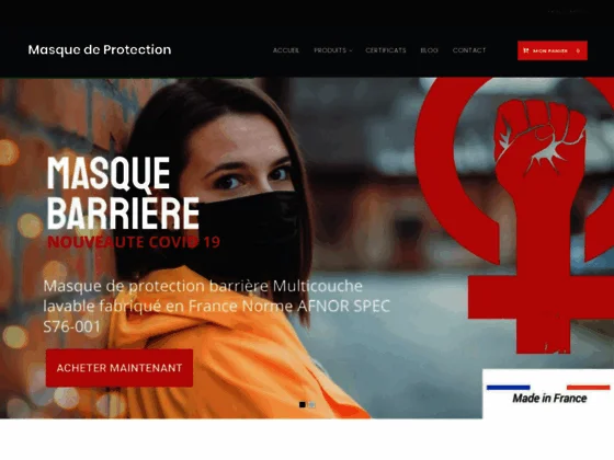 Spécialiste de la vente de masque de protection de qualité
