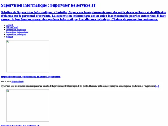 Supervision informatique