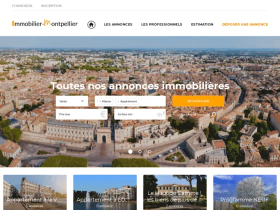Immobilier Montpellier, le portail immobilier 100% Montpellier