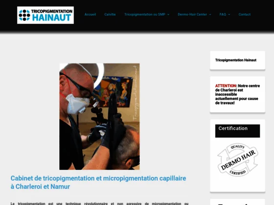 Tricopigmentation pour la calvitie à Namur et Charleroi