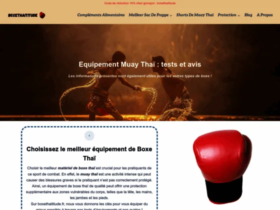 Le kick boxing thailandais