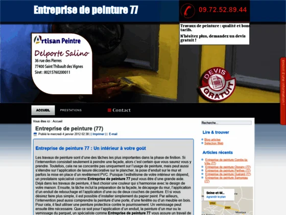 Entreprise de peinture 77 