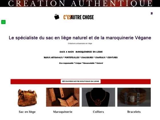 Maroquinerie en liège et vegan - C'est autre chose