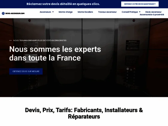 Devis ascenseur