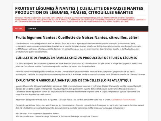 Cueillette fraise Nantes