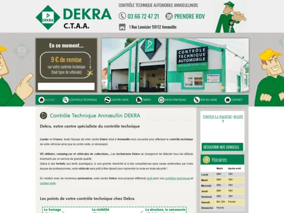 Appelez le centre de contrôle technique à Annoeullin