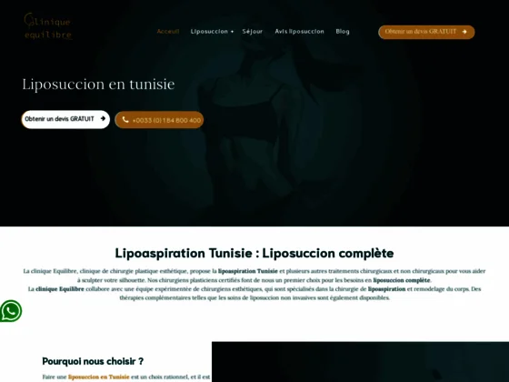 Clinique de liposuccion en Tunisie