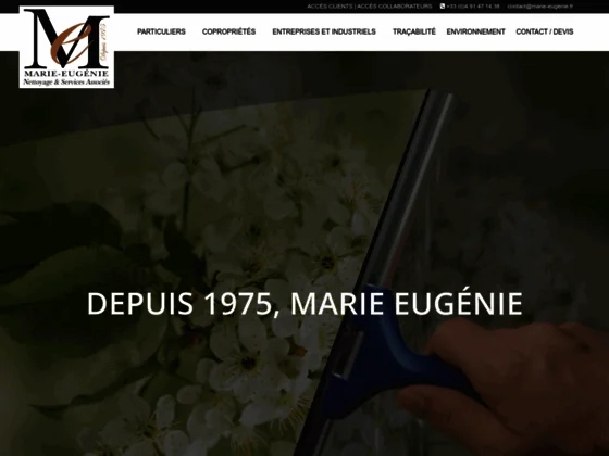 Votre spécialiste en nettoyage depuis des décennies : Marie Eugenie.