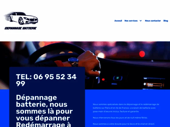 Dépannage batterie voiture à domicile Paris