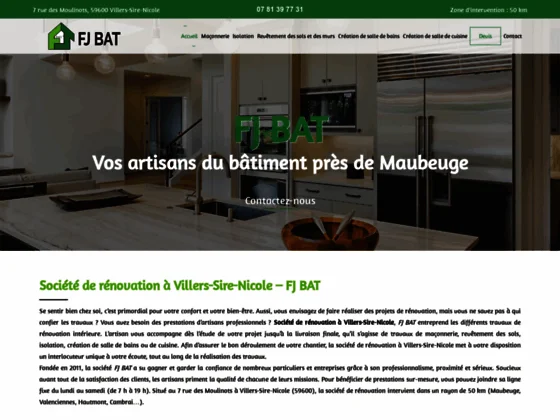 Société de rénovation à Villers-Sire-Nicole