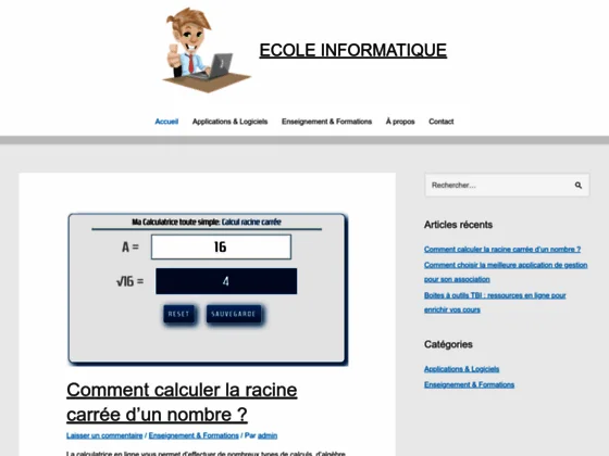 Ecole Informatique: conseils, astuces et actualités