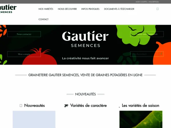 Une graineterie permettant un achat sécurisé en ligne. 
