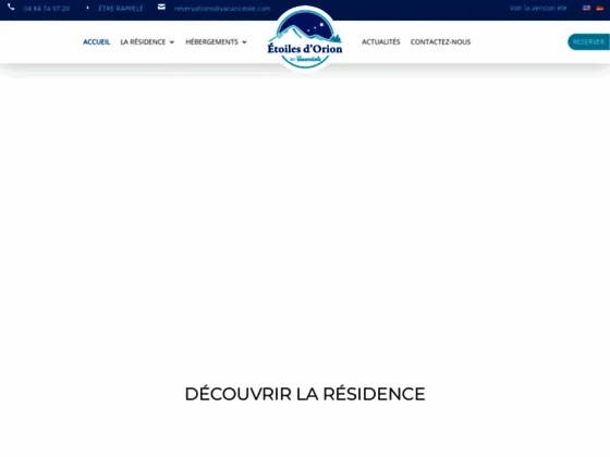 Résidence Étoiles d'Orion *** - Location de vacances à Orcières Merlette