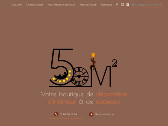 50 M² : boutique de décoration, ameublement é cadeaux à Étréchy dans l’Essonne (91)