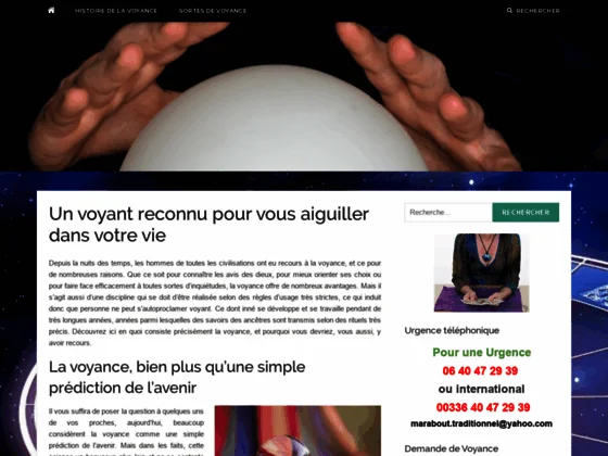 Maitre Jacob, voyant medium traditionnel pour tous vos problèmes sentimentaux