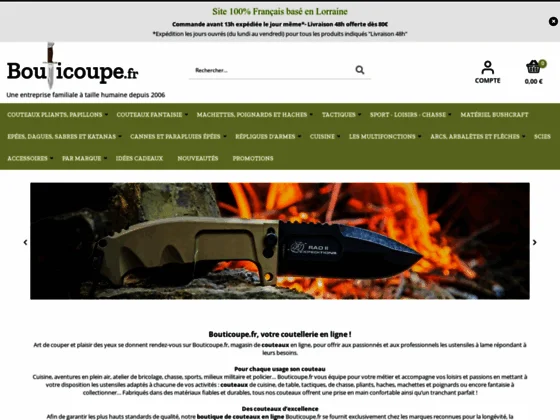 Vente de couteau - Coutellerie en ligne