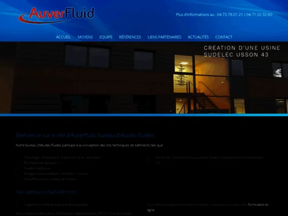 AuverFluid : Bureau d'études fluides près de Clermont-Ferrand dans le Puy-de-Dôme (63)