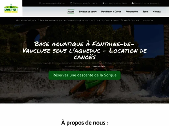 Restaurant au bord de l’eau à Fontaine-de-Vaucluse