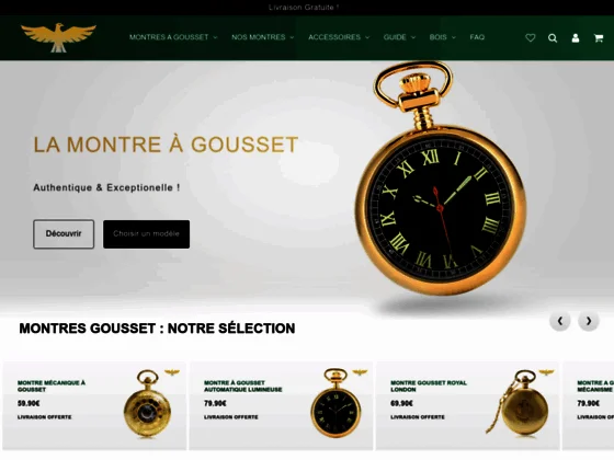 Magasin expert en vente de montres de poches de haute qualité