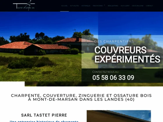 SARL Tastet Pierre : charpentier couvreur - zingueur à Mont-de-Marsan dans les Landes (40)