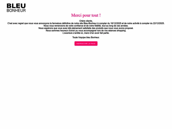 Bleu Bonheur - Mode senior et grande taille