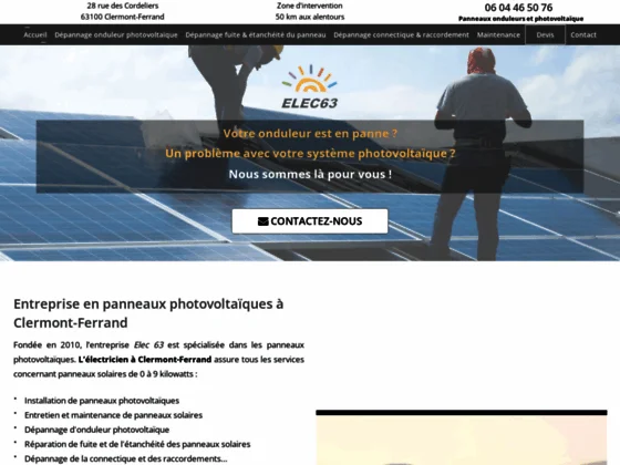 Installation des panneaux solaires à Clermont-Ferrand