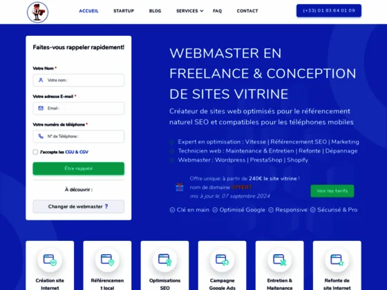 Webmaster Site Internet