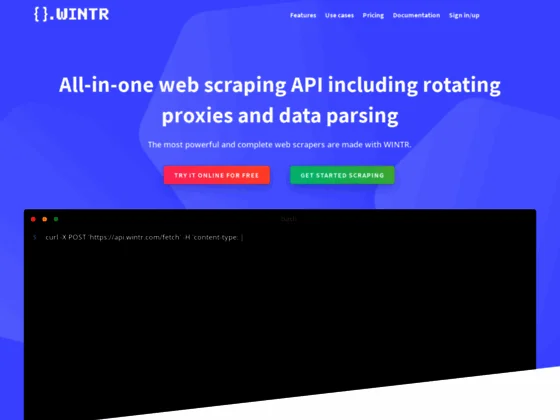 Application pour l’analyse et le traitement de données web