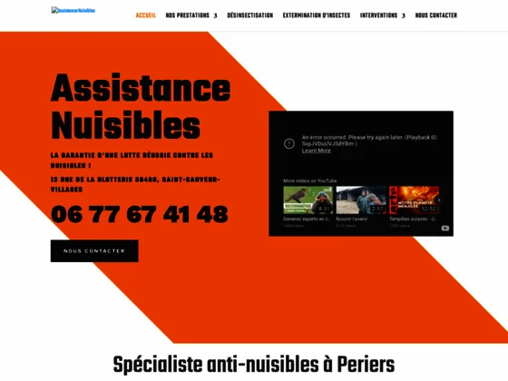 Assistance nuisibles