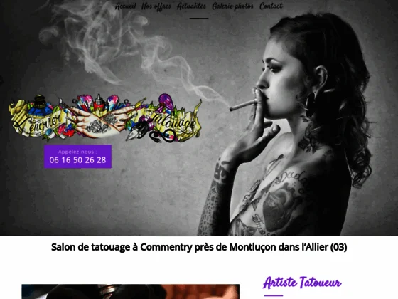 l'Encrier : salon de tatouage à Commentru près de Montluçon dans l'Allier (03)