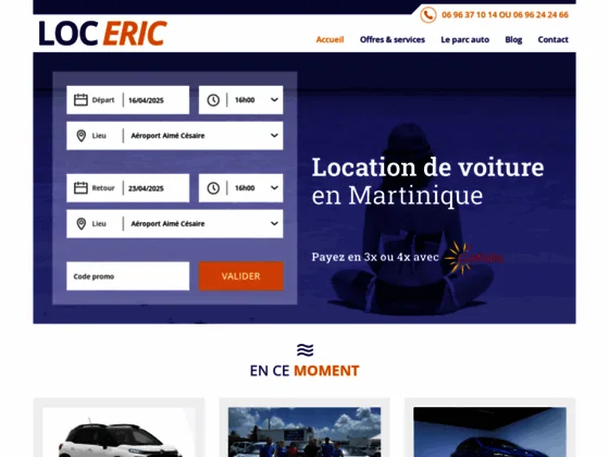 Loueur de voiture en martinique - loc eric