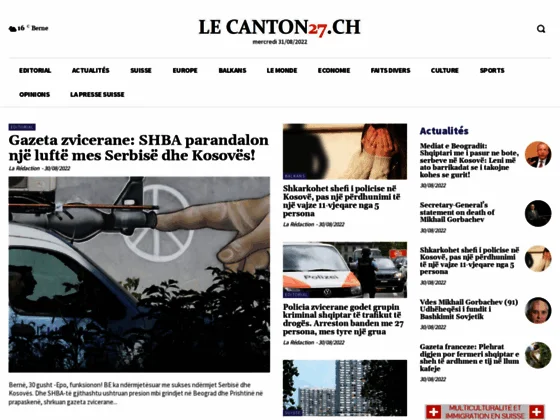 Journal Albanais en Suisse - Le Canton 27