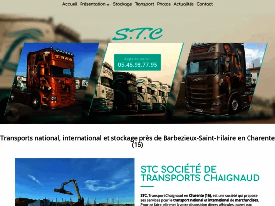 STC Transports Chaignaud : société de transport routier - station de lavage |Charente (16)