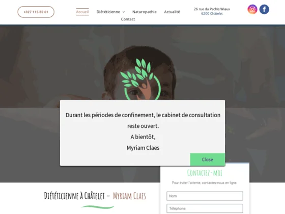 Votre diététicienne à Châtelet 