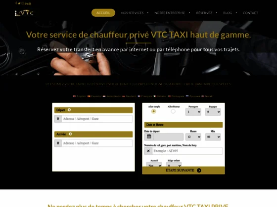 Service de chauffeur privé à Paris et en Ile-de-France