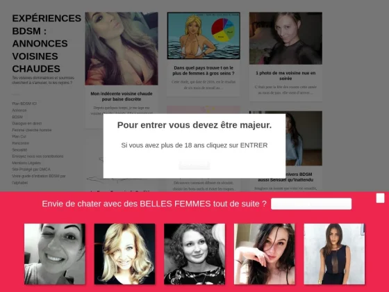 O-bo : nouvelles annonces de baise immédiate