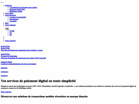 Solution paiement NFC - Solution paiement sans contact