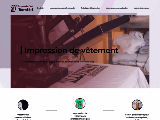 Impression sur tee-shirt