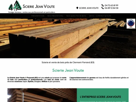 Scierie Jean Voute : sciage de bois & résineux près de Clermont-Ferrand (63)