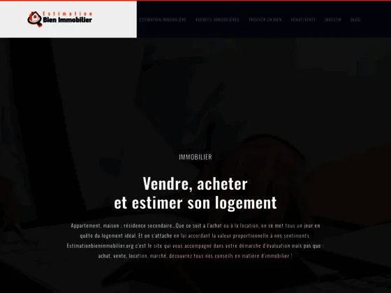 Estimation d'un bien immobilier