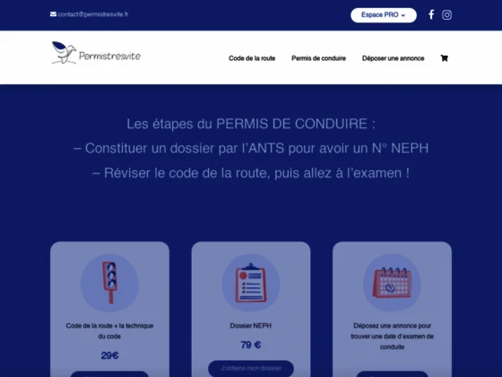 Trouver une place d'examen au permis de conduire avec Permis Très Vite