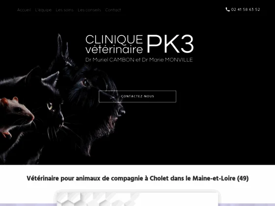 Clinique Vétérinaire PK3 à Cholet dans le ​Maine-et-Loire (49)