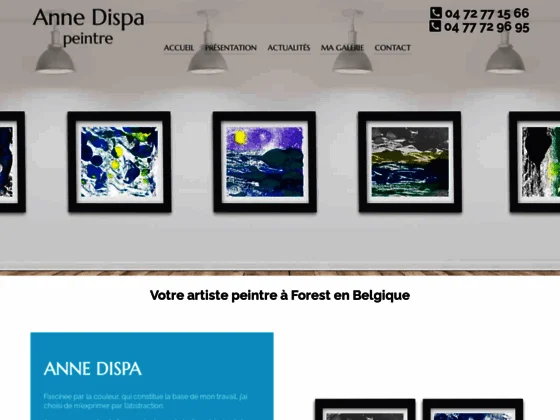 Anne Dispa : artiste peintre à Forest près de Bruxelles en Belgique