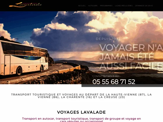 Voyages Lavalade : transport touristique & location bus en Haute-Vienne (87)