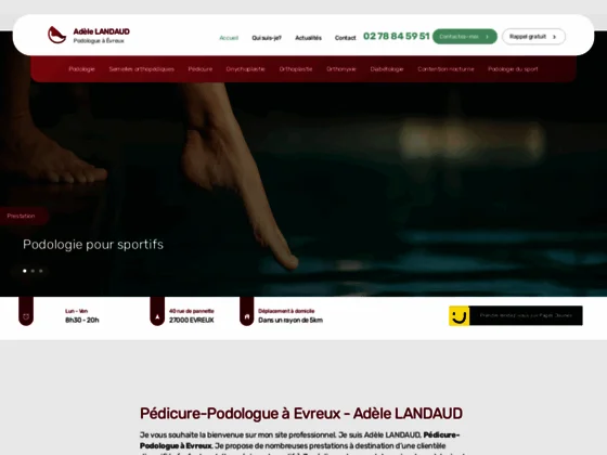 Pourquoi solliciter l'expertise d'Adèle LANDAUD en podologie ?