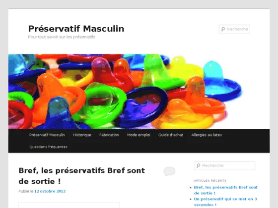 Guide d'information sur le préservatif masculin
